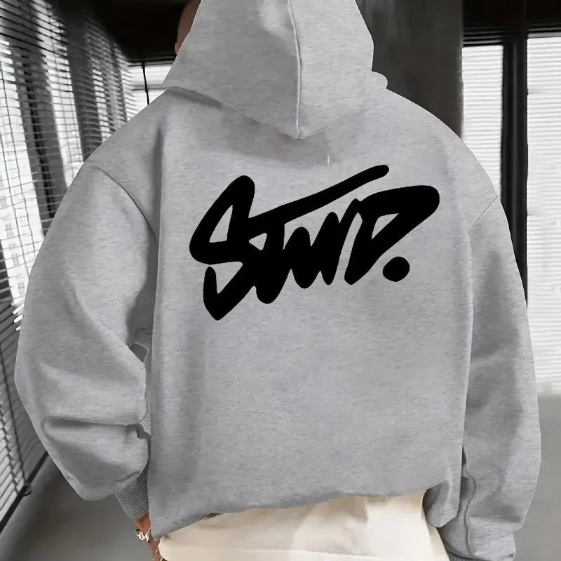 Y2K men's daily casual warm fashion personalized long sleeved hooded high - end classic popular solid color men's pullover - 𝐃𝐔𝐕𝐋𝐀𝐒𝐇𝐎𝐏